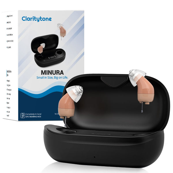 Minura – Discreet rechargeable hearing aids for seniors - Claritytone