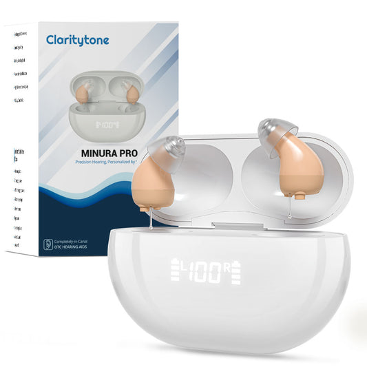 App-Controlled CIC Hearing Aid - Discreet Rechargeable Design - Smart 16 Channel Digital Sound - Personalized Audio Control and comfortable fit