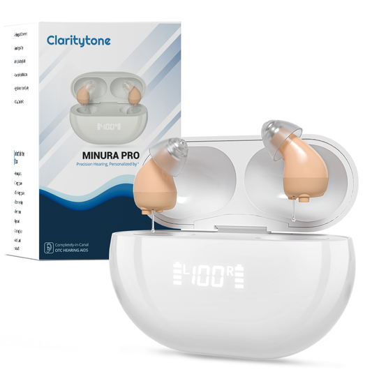 Minura Pro – Discreet Rechargeable CIC Hearing Aids (App Controled)