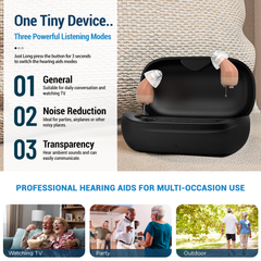 Minura – Discreet Rechargeable CIC Hearing Aids for Everyday Listening