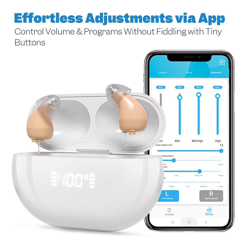 Minura Pro – Discreet Rechargeable CIC Hearing Aids (App Controled)