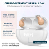 App-Controlled CIC Hearing Aid - Discreet Rechargeable Design - Smart 16 Channel Digital Sound - Personalized Audio Control and comfortable fit