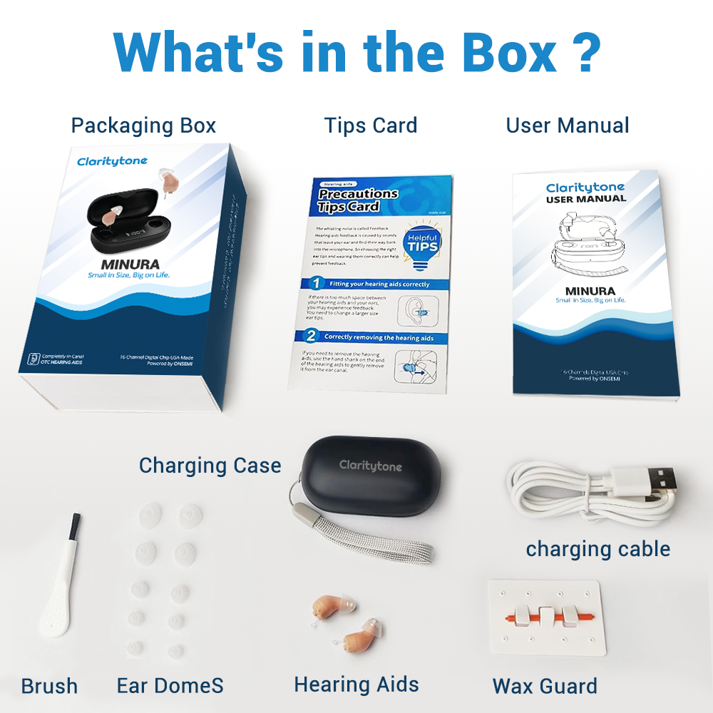 Minura – Discreet Rechargeable CIC Hearing Aids for Everyday Listening