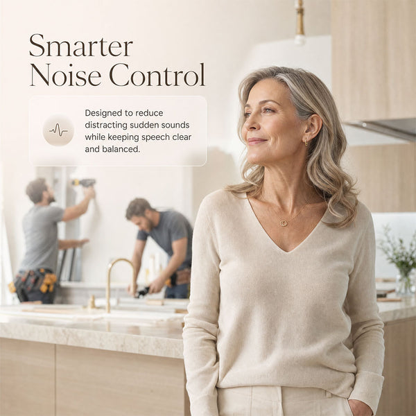 AUREX™ Rechargeable Bluetooth Hearing Aids - discreet receiver-in-canal (RIC) - Claritytone