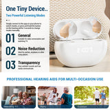 App-Controlled CIC Hearing Aid - Discreet Rechargeable Design - Smart 16 Channel Digital Sound - Personalized Audio Control and comfortable fit