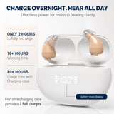 Smart Hearing Aids with App Control – Rechargeable CIC In-Ear, Self-Adjusting 16-Channel Sound, Tinnitus Support, OTC UK – Minura Pro Beige