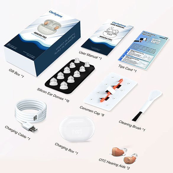 App-Controlled CIC Hearing Aid - Discreet Rechargeable Design - Smart 16 Channel Digital Sound - Personalized Audio Control and comfortable fit